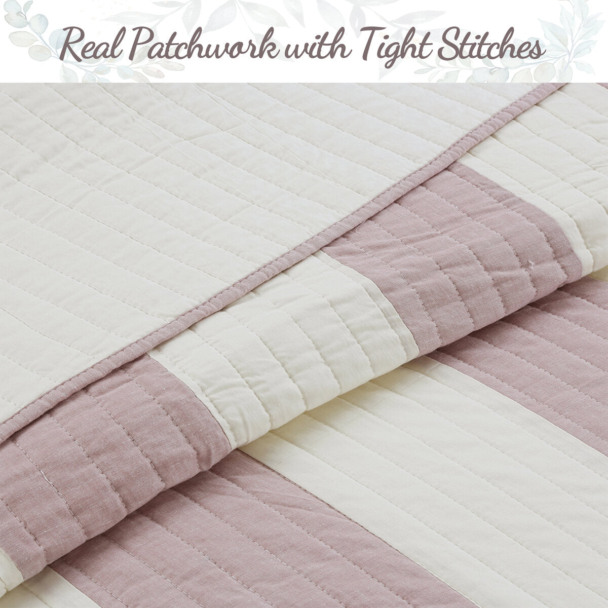 Josie Taro 3-Piece Cotton Reversible Quilt Bedding Set