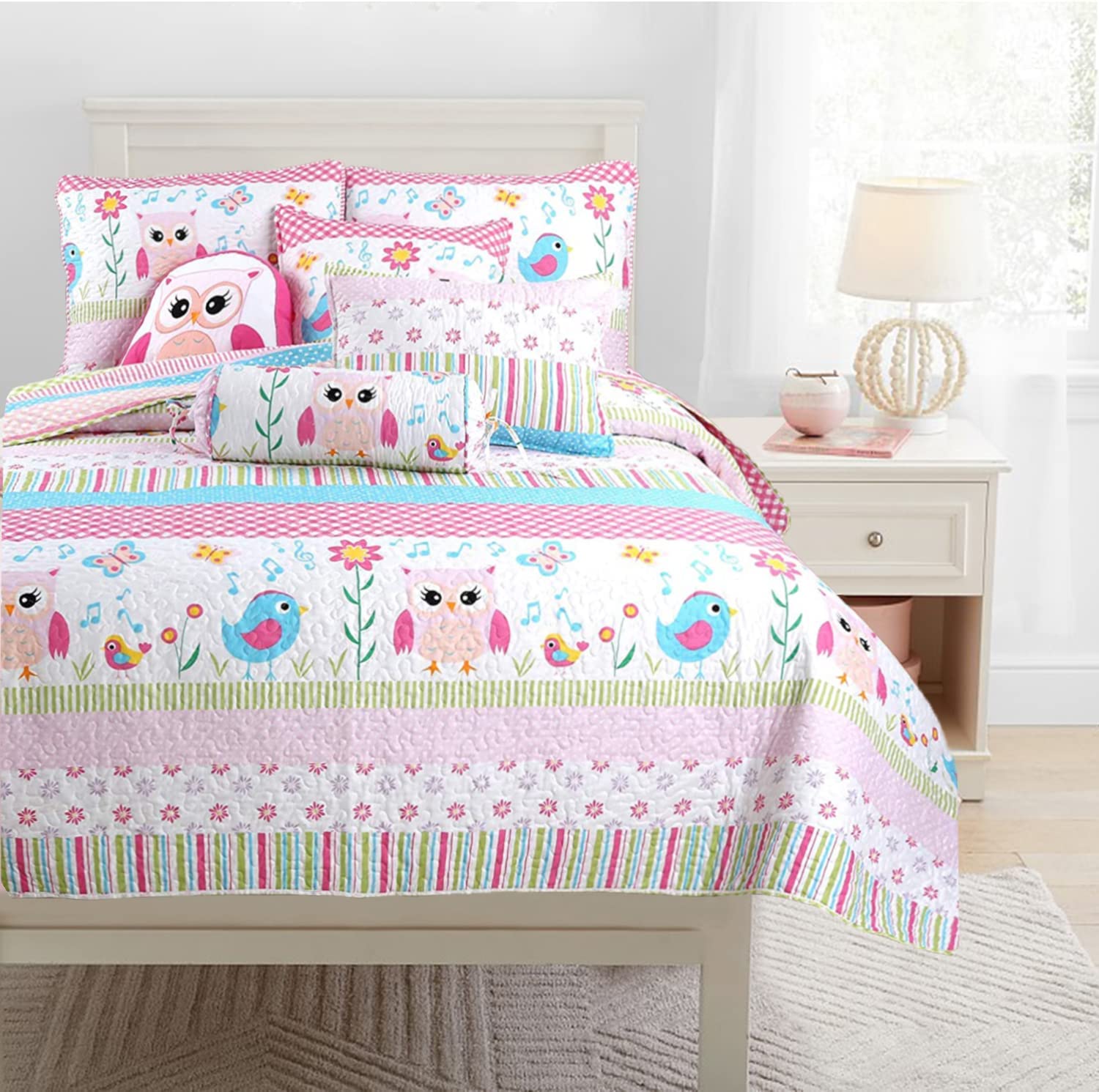 Pink Owl Owl Print Bed Sheets Mi Zone Kids Wise Wendy Owl