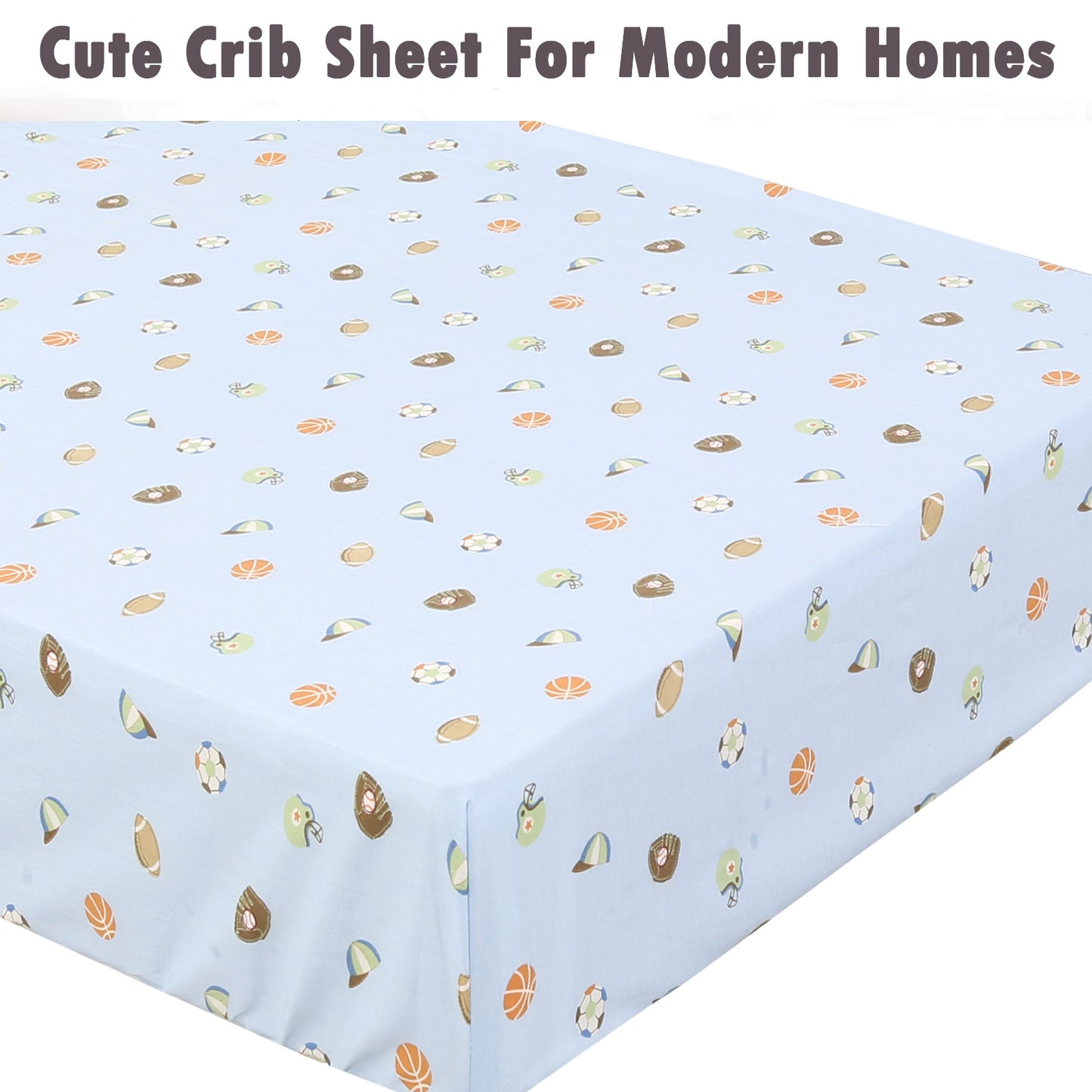 3 Piece Crib/Toddler Cotton Fitted Sheets Colorful Blue Red Sports Boats Transportation Car Signs