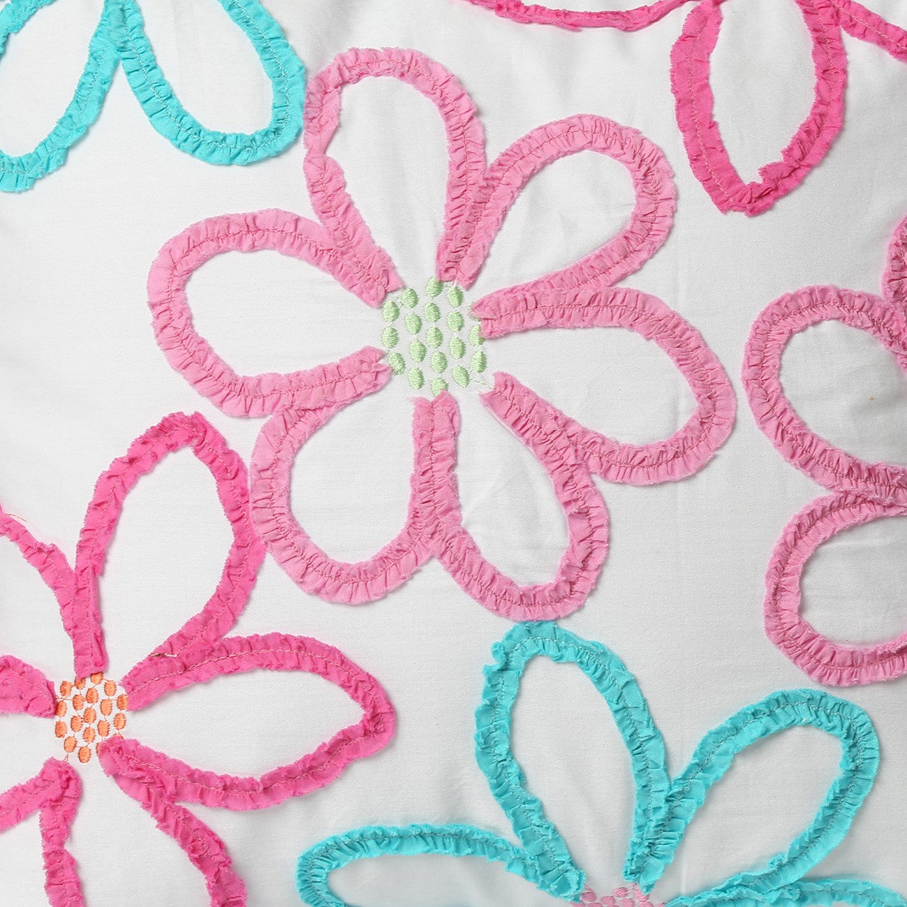 Mariah Pink Floral Dot Reversible Quilt Bedding Set
