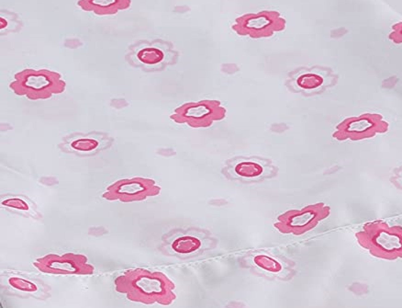 Greta Floral Stripe Pink Real Patchwork Cotton Reversible Quilt Bedding Set