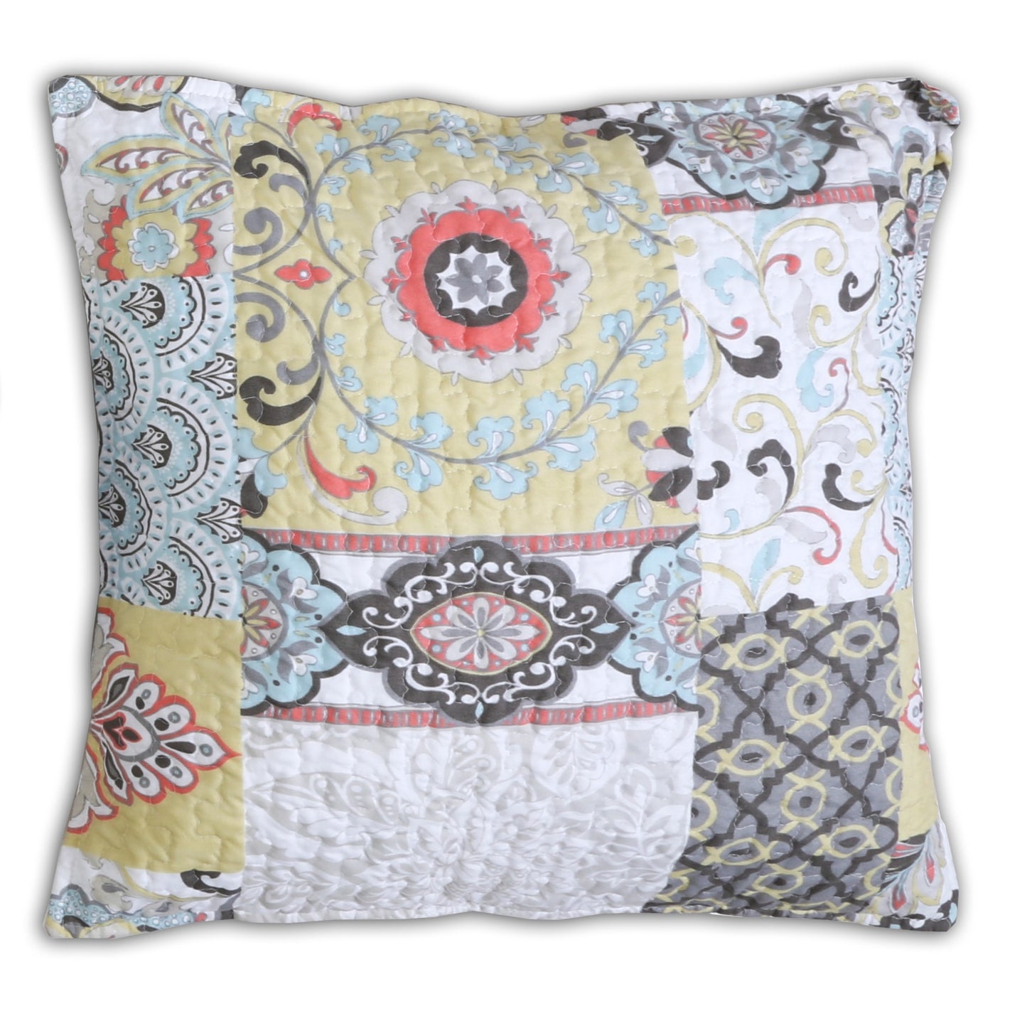 Moorea Print Patchwork 3-Piece Reversible Quilt Bedding Set