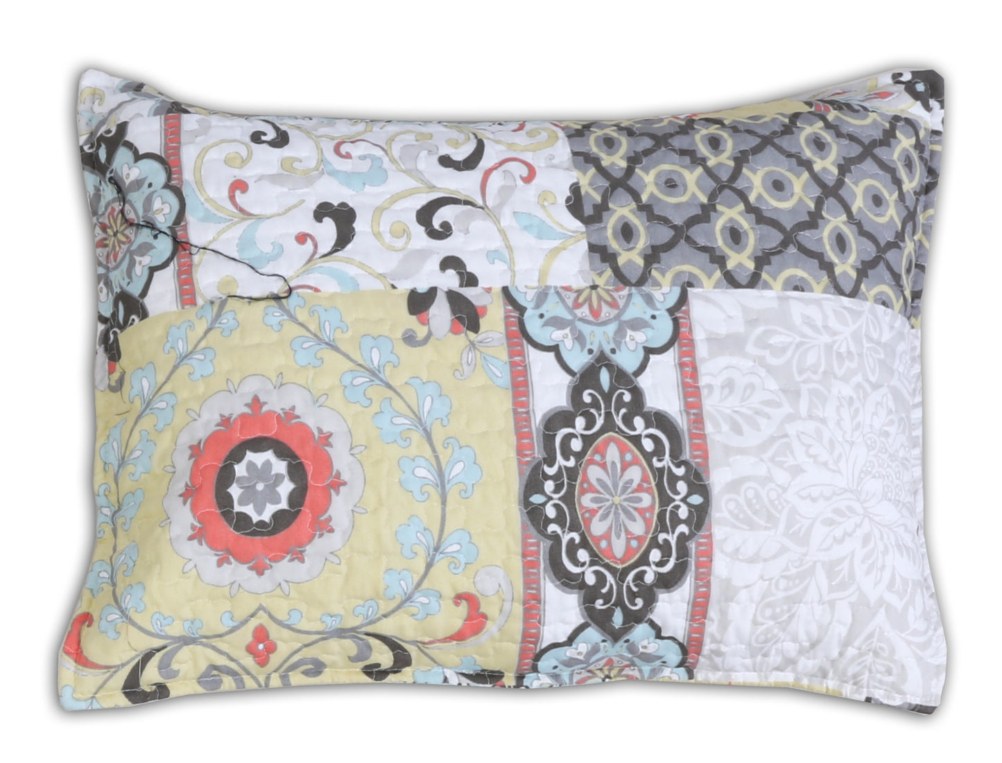 Moorea Print Patchwork 3-Piece Reversible Quilt Bedding Set