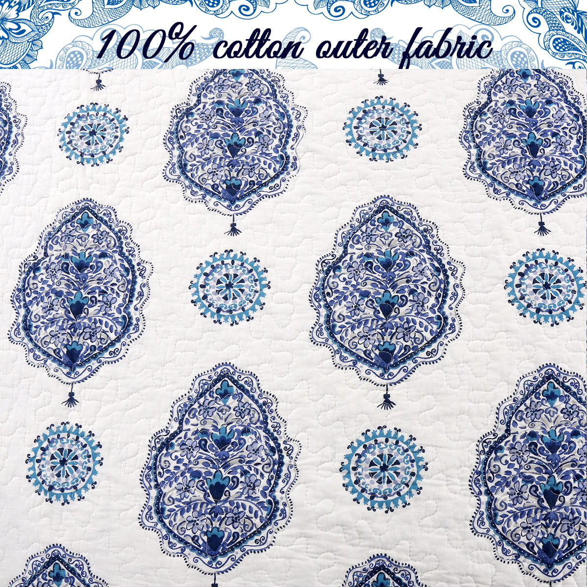 Hittle Cotton 3-Piece Reversible Quilt Bedding Set