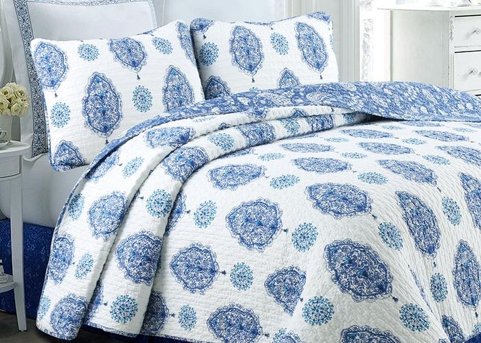 Hittle Cotton 3-Piece Reversible Quilt Bedding Set