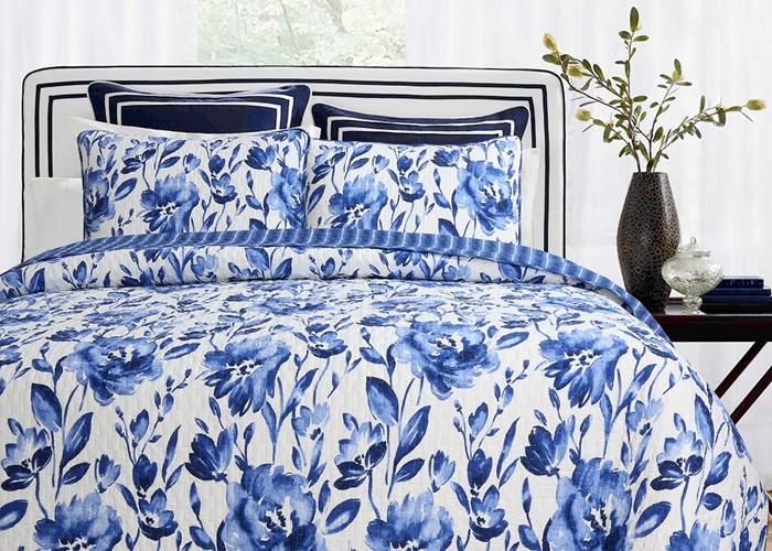 Sanatoga Floral Reversible Cotton 3-Piece Reversible Quilt Bedding Set
