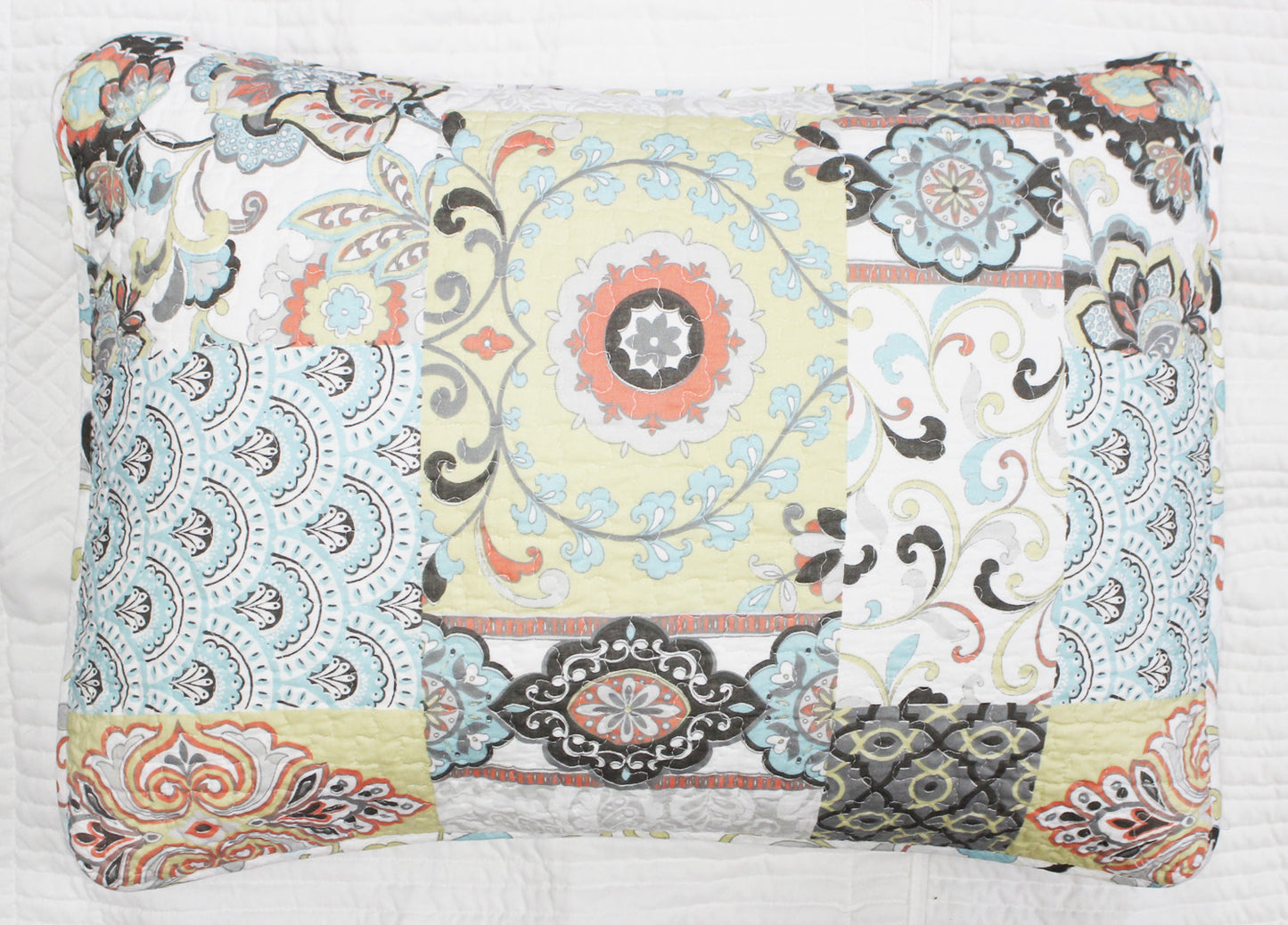 Moorea Print Patchwork 3-Piece Reversible Quilt Bedding Set
