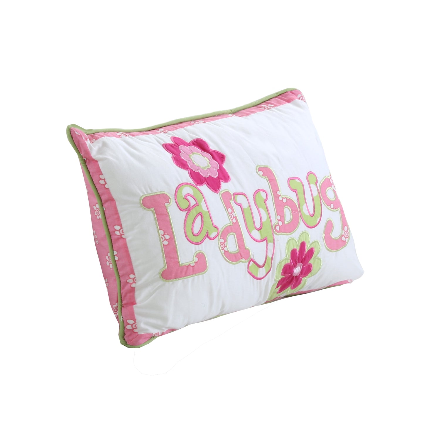 Pink Ladybug Dot Rectangular Decor Throw Pillow