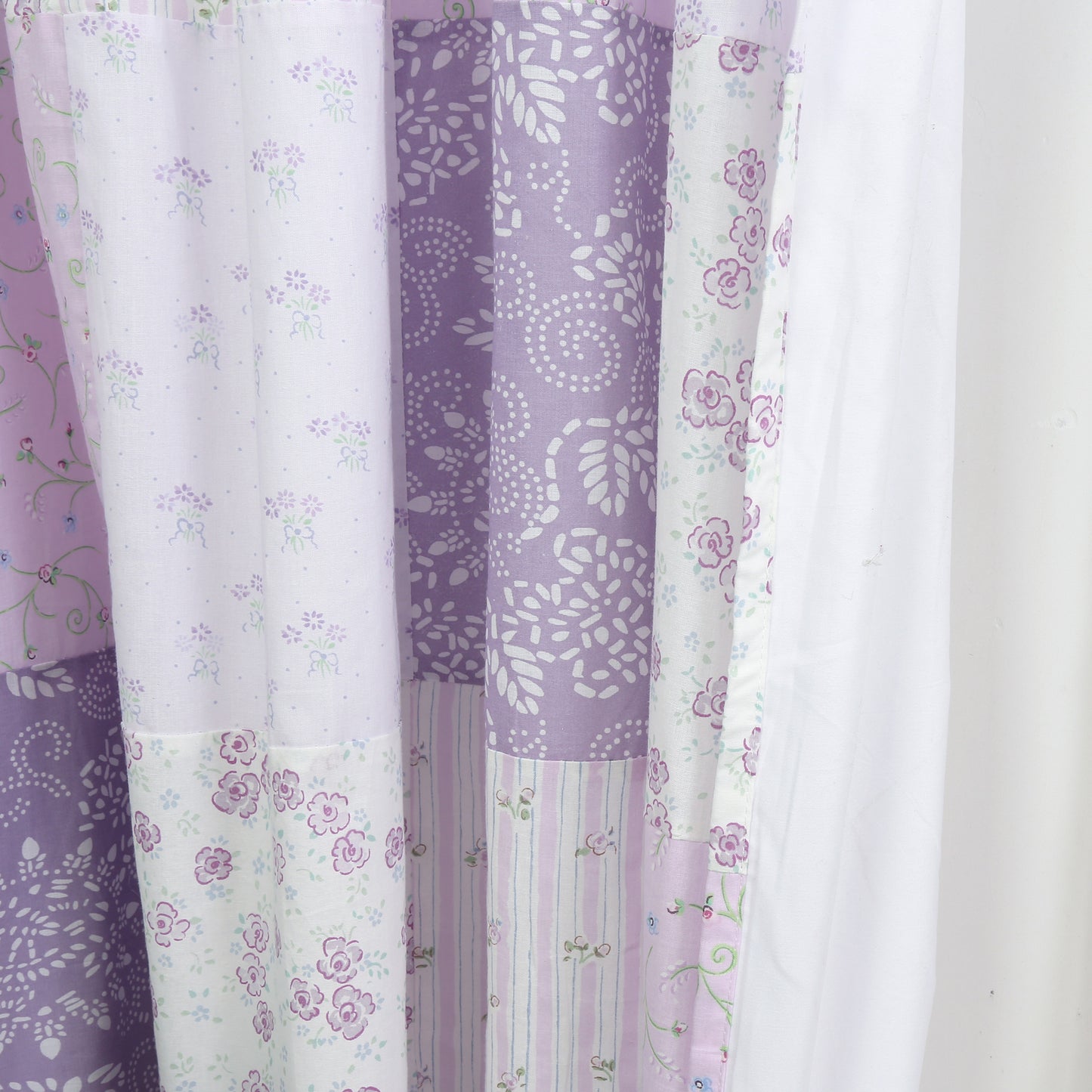 Love of Lilac Lavender Floral Patchwork Purple Window Curtain Panel/Drapes