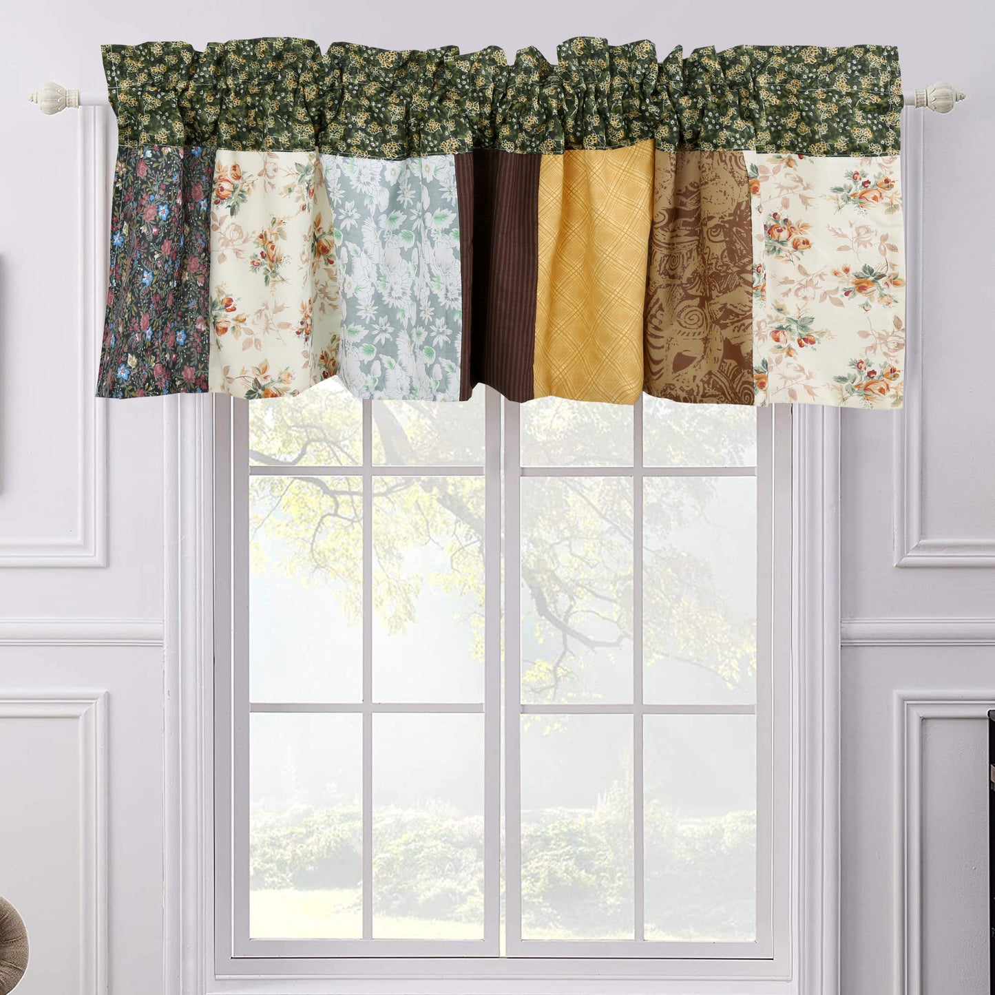 Huitt Country Farmhouse Vintage Floral Real Patchwork Cotton 3-Piece Reversible Quilt Bedding Set