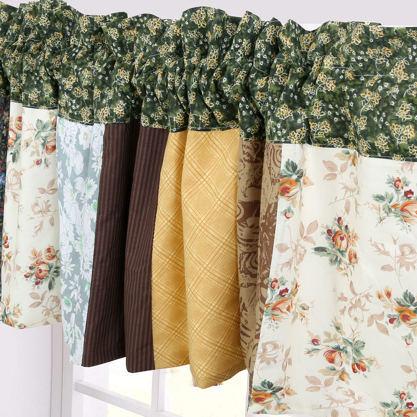 Huitt Country Farmhouse Vintage Floral Real Patchwork Cotton 3-Piece Reversible Quilt Bedding Set