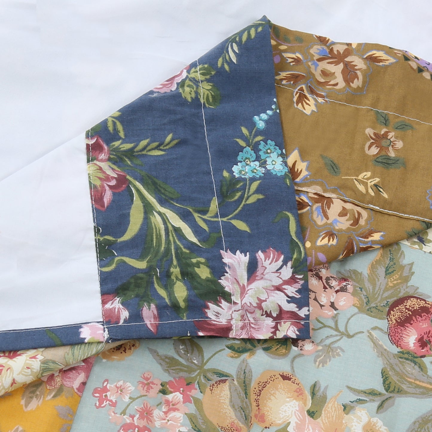 Ryleigh Floral Patchwork Country Garden Fall Flowers Paisley Window Curtain Panel/Drapes