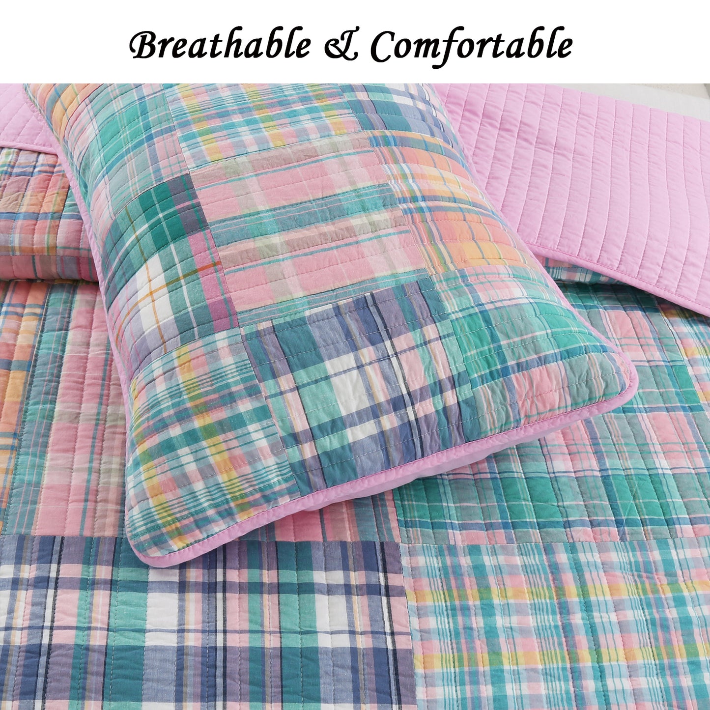 Raelyn Real Patchwork Cotton Reversible Quilt Bedding Set