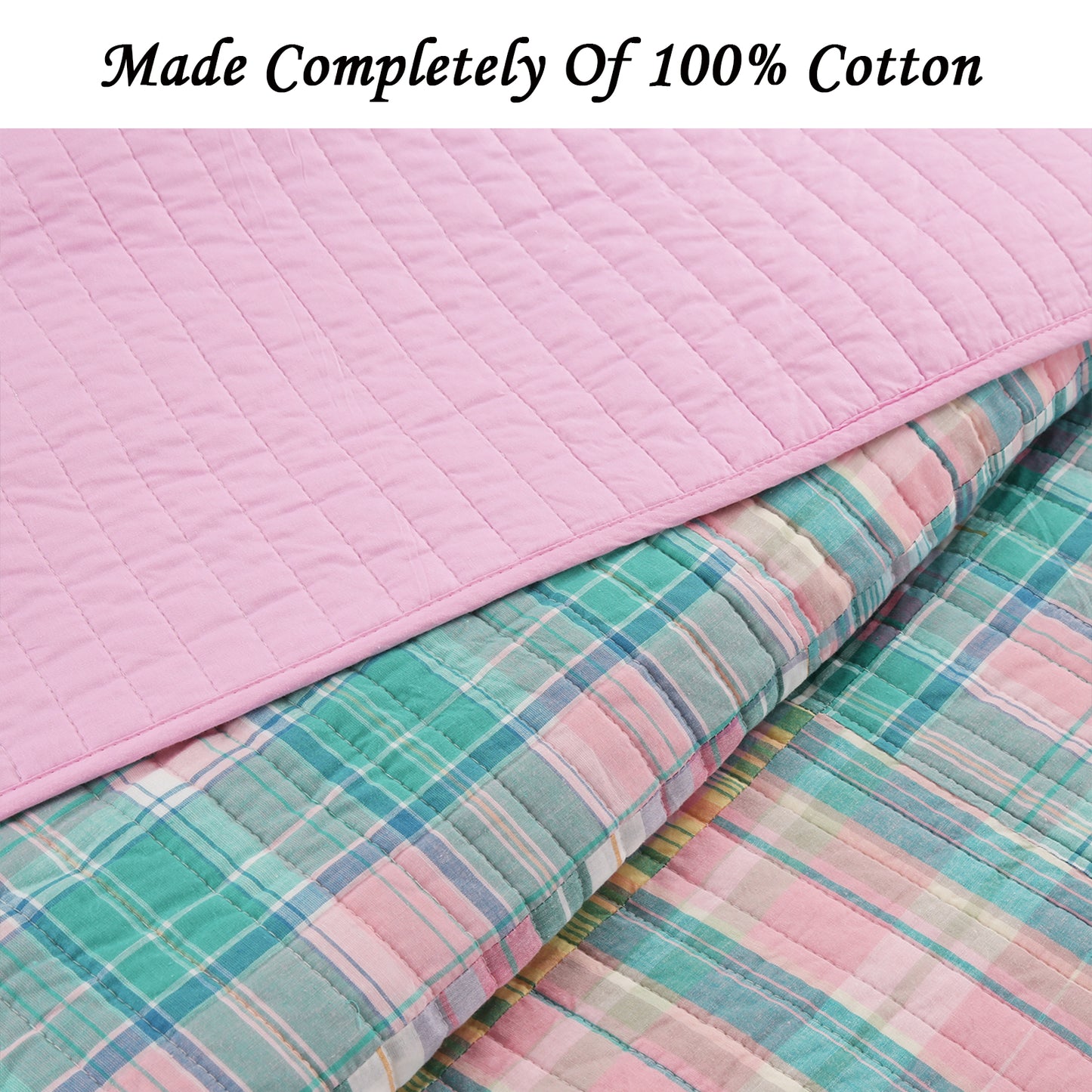 Raelyn Real Patchwork Cotton Reversible Quilt Bedding Set