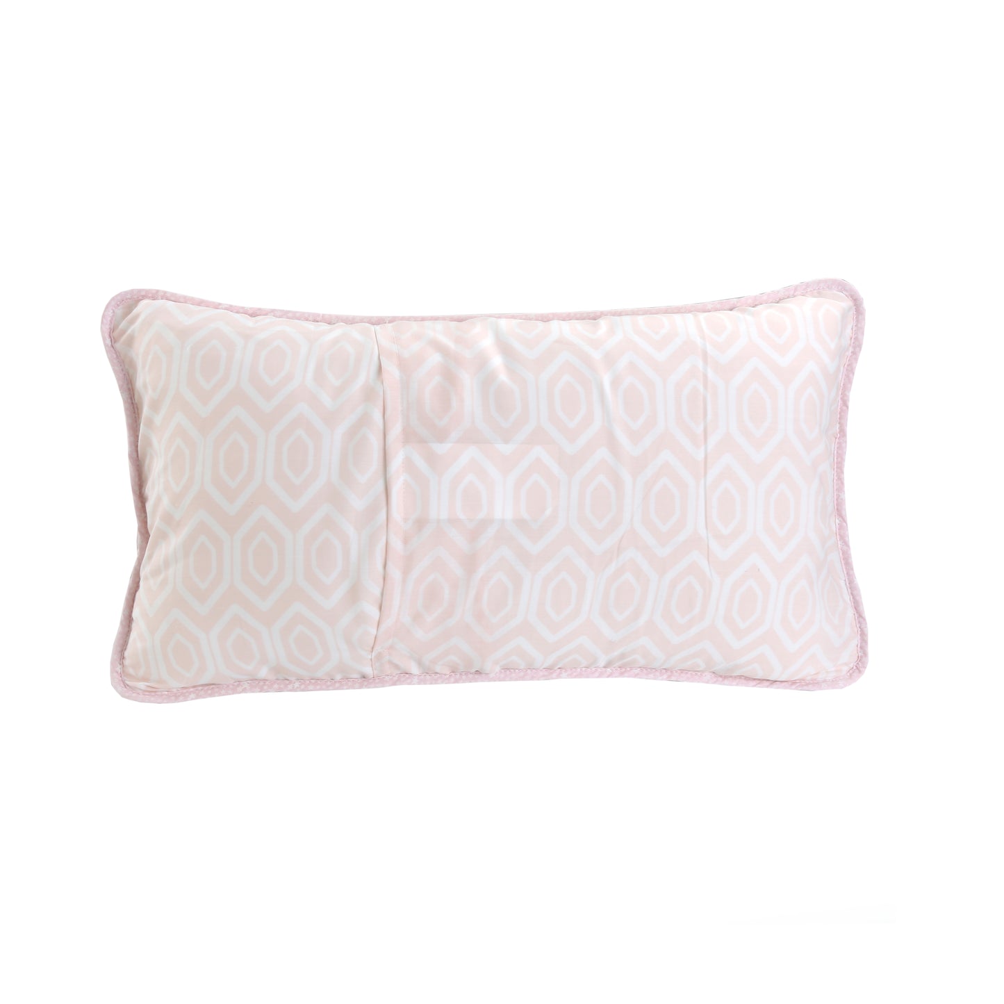 Pretty in Pink Girly Ruffle Star Stripped Embroidered Rectangular Décor Throw Pillow