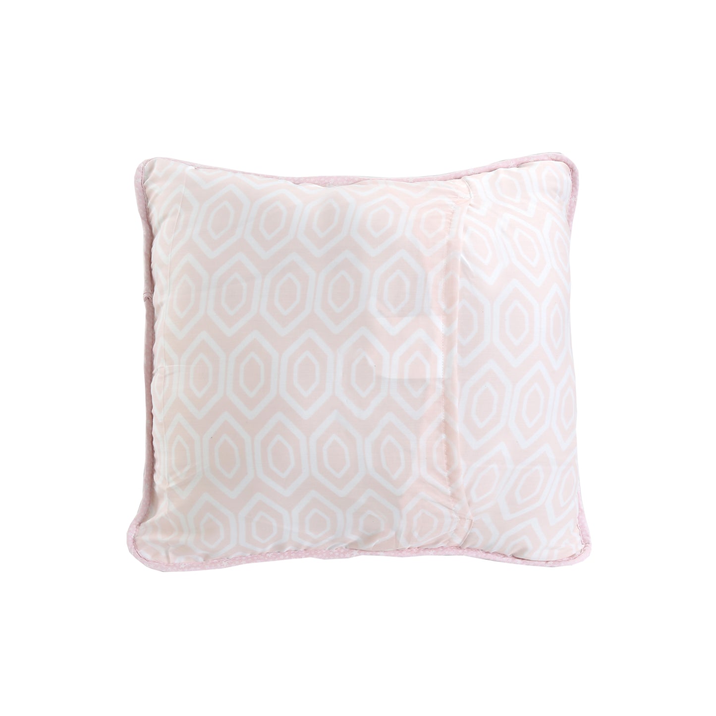 Pretty in Pink Girly Ruffle Star Stripped Square Décor Throw Pillow